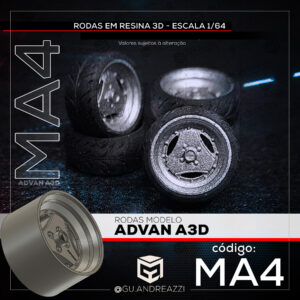 MA4 - Advan A3D - Rodas 3D  para 1/64