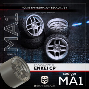MA1 - Enkei CP - Rodas 3D  para 1/64