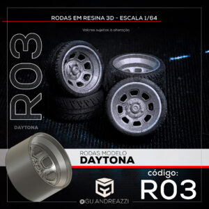 R03 - Daytona - Rodas 3D  para 1/64