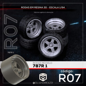 R07 - 787R 1 - Rodas 3D  para 1/64