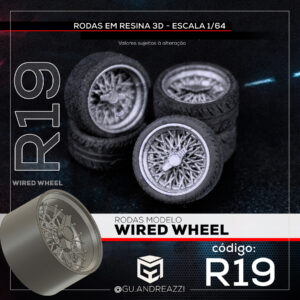 R19 - Wired - Rodas 3D para 1/64