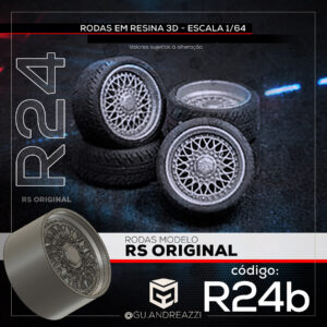 R24b - RS Original - Rodas 3D  para 1/64