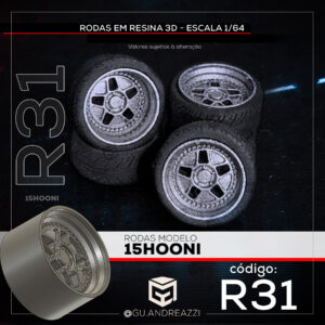 R31 - 15Hooni - Rodas 3D  para 1/64