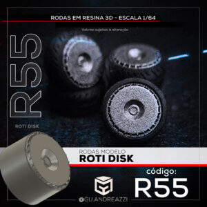 R55 - Roti Disk - Rodas 3D para 1/64