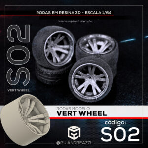 S02 - Vert Wheel - Rodas 3D  para 1/64