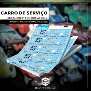 WRK003 - Supra Viatura japonesa - Decal 1/64