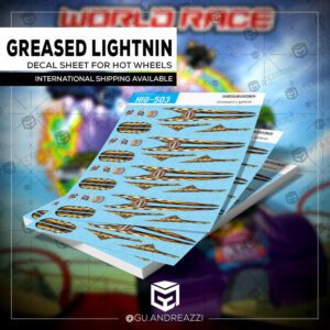 HIG503 - Via 35 Greased Lightnin - Decal 1/64