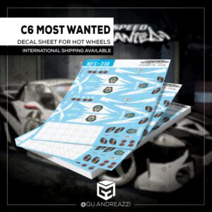 NFS318 - Corvette C6 - Cross NFSMW - Decal 1/64