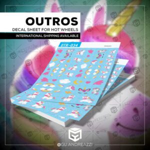 OTR034 - Unicórnio - Decal 1/64