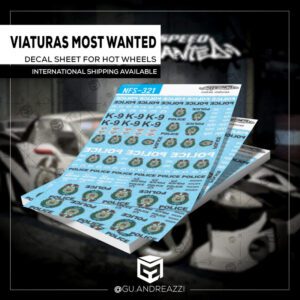 NFS321 - Viaturas NFSMW - Decal 1/64