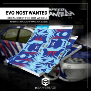 NFS309 - Evo Earl NFSMW - Decal 1/64