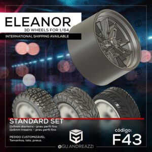 F43 - Eleanor - Rodas 3D para 1/64