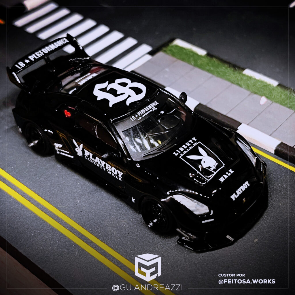 OTR045 - GTR R35 - LBWK X Playboy - Mini GT - Decal 1/64 - Andreazzi ...