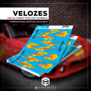 FAF211 - RX7 Orange - Velozes e Furiosos - Decal 1/64