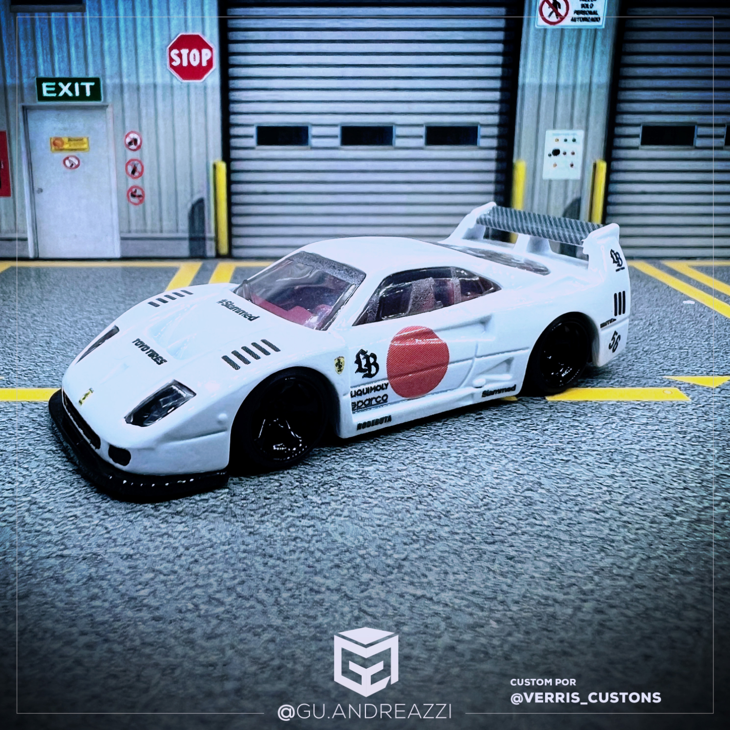 RCN502 - Ferrari F40 LBWK - Decal 1/64 - Andreazzi Custom Works