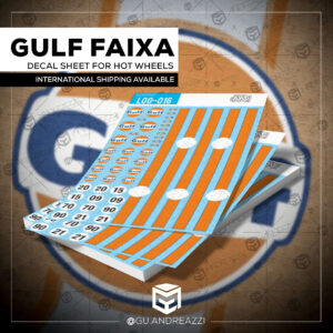 LOG016 - Gulf com Faixas - Decal 1/64