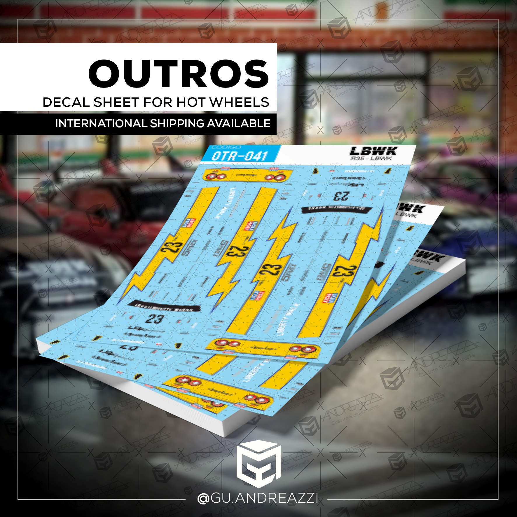 OTR041 - R35 LBWK 23 - Decal 1/64 - Andreazzi Custom Works