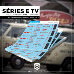 TVS008 - Surfer Boy Pizza - Decal 1/64