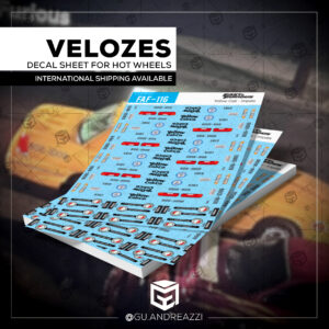 FAF116 - Yellow Cab - Velozes e Furiosos - Decal 1/64