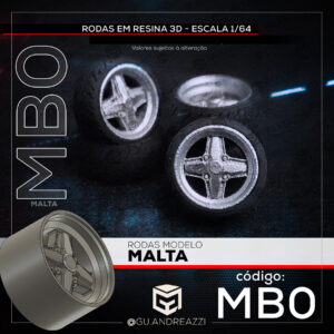 MB0 - Malta 1 - Rodas 3D para 1/64