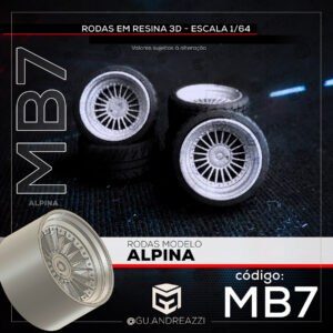 MB7 - Alpina - Rodas 3D  para 1/64