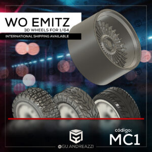 MC1 - Wo Emitz - Rodas 3D para 1/64