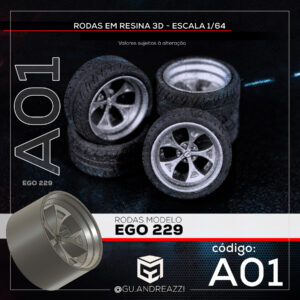 A01 - Ego229 - Rodas 3D  para 1/64