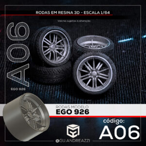 A06 - Ego926 - Rodas 3D  para 1/64