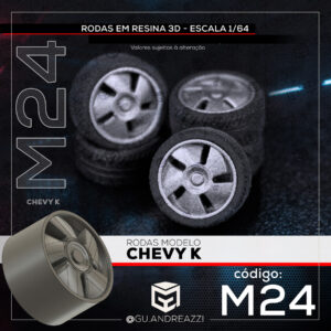 M24 - Chevy K - Rodas 3D  para 1/64