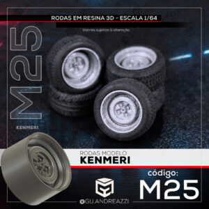 M25 - Kenmeri - Rodas 3D  para 1/64