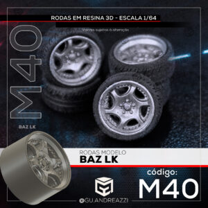 M40 - Baz LK - Rodas 3D  para 1/64