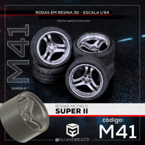 M41 - Super II - Rodas 3D  para 1/64