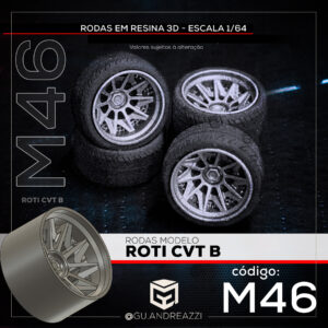 M46 - Roti CVT deep - Rodas 3D para 1/64