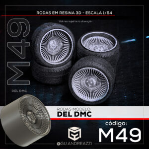 M49 - Del DMC - Rodas 3D  para 1/64