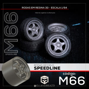 M66 - Speedline - Rodas 3D para 1/64