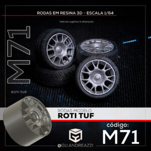 M71 - Roti TUF - Rodas 3D para 1/64