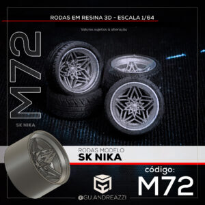 M72 - SK Nika - Rodas 3D para 1/64