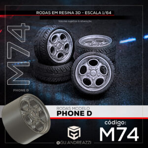 M74 - Phone D - Rodas 3D  para 1/64