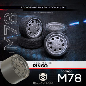 M78 - Pingo - Rodas 3D  para 1/64