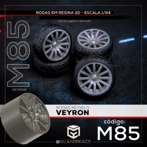 M85 - Veyron - Rodas 3D para 1/64