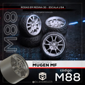 M88 - Mugen MF - Rodas 3D  para 1/64