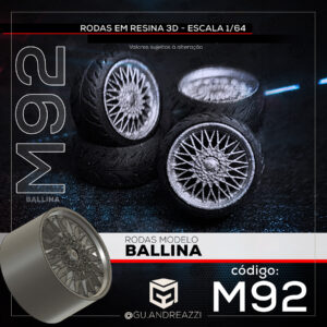 M92 - Ballina - Rodas 3D  para 1/64