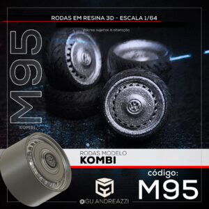 M95 - Kombi - Rodas 3D  para 1/64