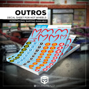 OTR086 - Speed Racer Genérico - Decal 1/64