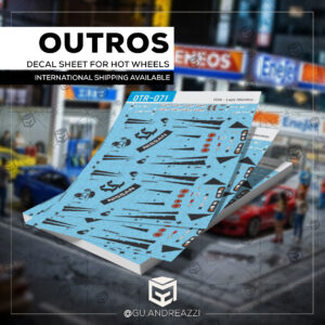 OTR071 - Lazy Monkey R34 stripes - Decal 1/64
