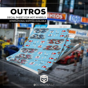 OTR090 - Lazy Monkey Civic dragão - Decal 1/64