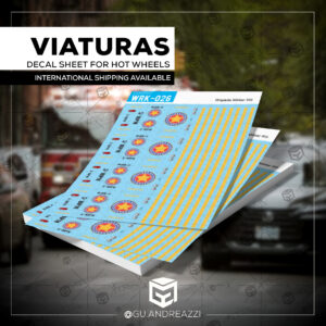 WRK026 - Viatura Brigada Militar RS - Decal 1/64